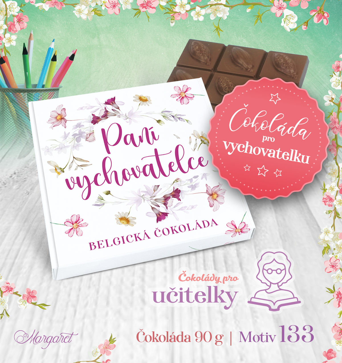 Belgická čokoláda 90 g | Motiv 133